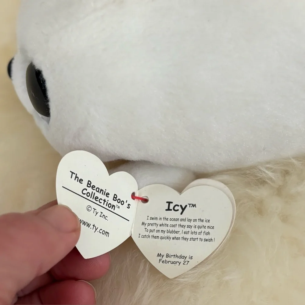 Ty Beanie Boos Icy White Plush February 27